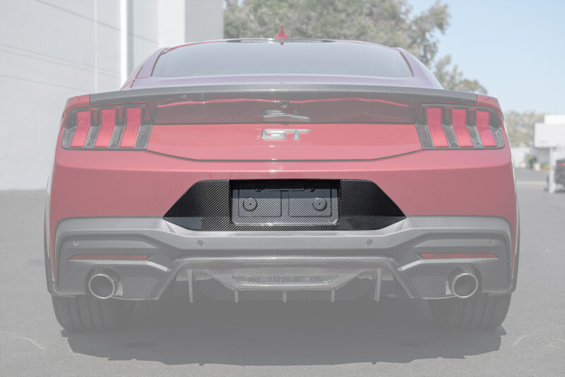 FFP 2024 Ford Mustang Carbon Fiber License Plate Frame Backing - Image 2