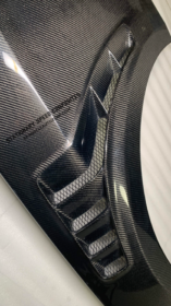 MAZ 2015-2017 Ford Mustang GT4-R Carbon Fiber Front Fenders - Image 5