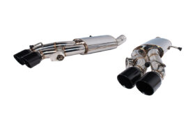 Extreme Online Store EOS CTS-V Sedan MBP Valved Axle Back Quad Tips Exhaust - Black Tips - Image 3