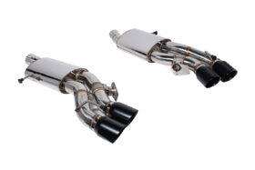 Extreme Online Store EOS CTS-V Sedan MBP Valved Axle Back Quad Tips Exhaust - Black Tips - Image 4
