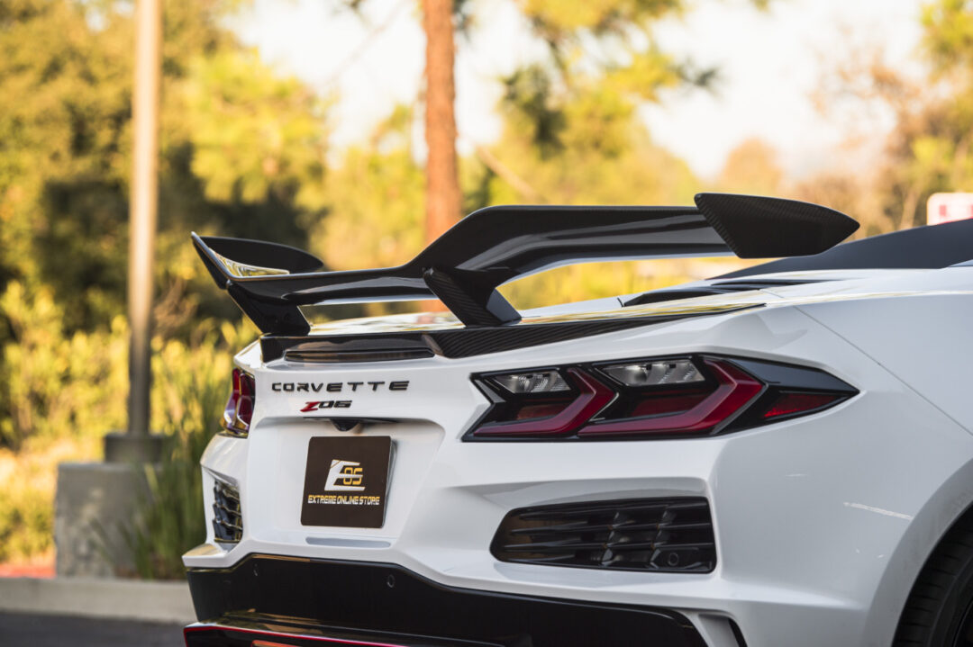 EOS 2023-2025 Chevrolet Corvette C8 Z06 Z07 Carbon Fiber High Wing- Ceramic Pro PPF