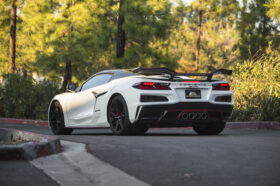 EOS 2020-2026 Chevrolet Corvette C8 Z06 Conversion Rear High Wing Spoiler — Stingray, Z06, E-Ray - image 38