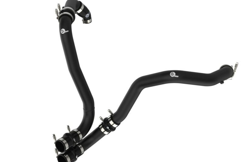 aFe Power 2021-2024 Ford F-150/Raptor V6-3.5L (tt) BladeRunner 2.5 IN Aluminum Hot Charge Pipe Black