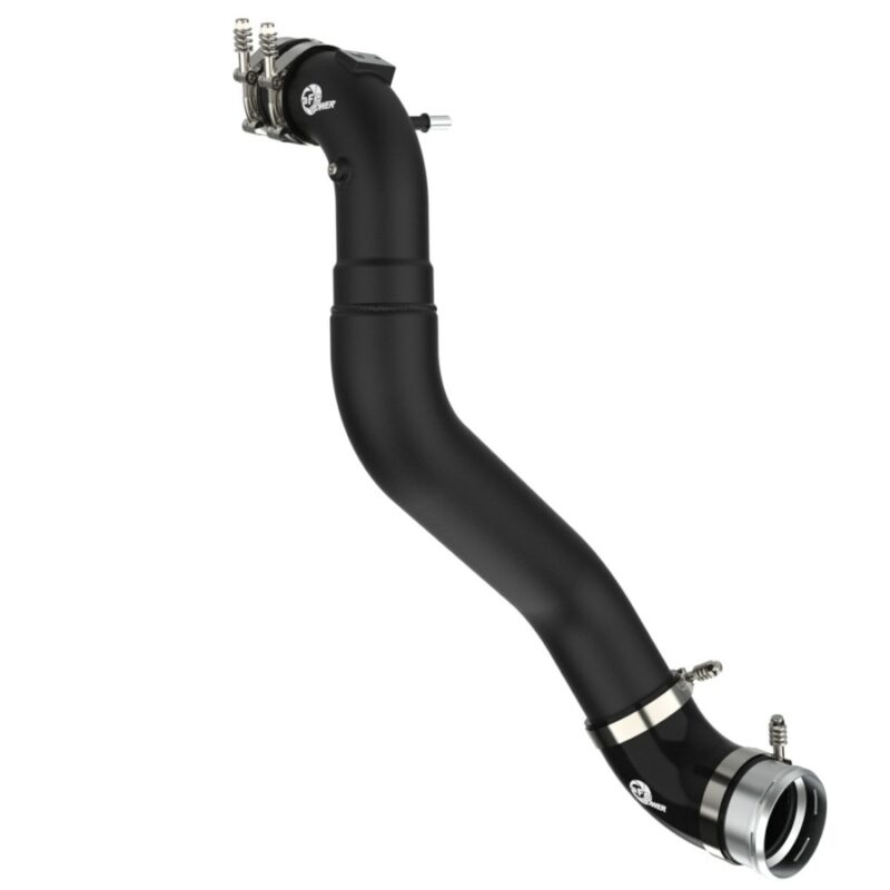 aFe Power 2021-2024 Ford F-150/Raptor  V6-3.5L (tt) BladeRunner 3 IN to 3.5 IN Aluminum Cold Charge Pipe Black