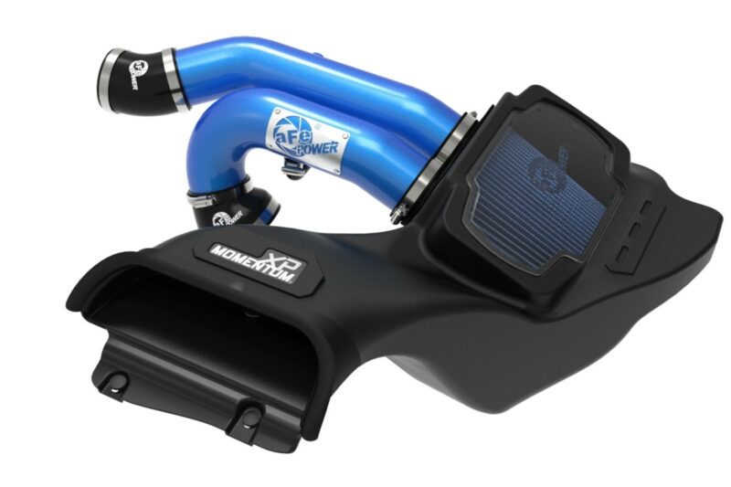 aFe Power 2021-2024 Ford F-150 Raptor V6-3.5L (tt) Momentum XP Cold Air Intake System - Blue w/ Pro 5R Filter