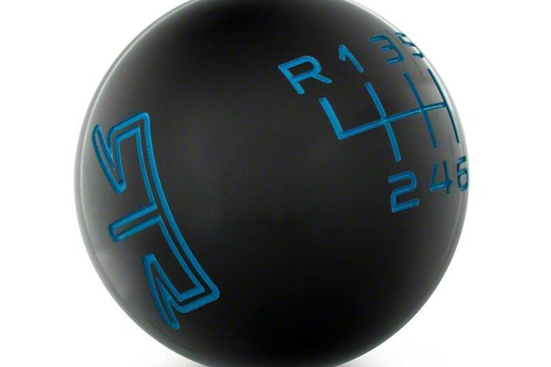 RTR 2024 Ford Mustang Black Shift Knob - Blue Engraving