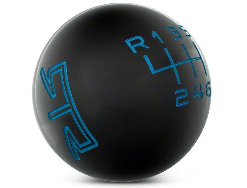 RTR 2024 Ford Mustang Black Shift Knob - Blue Engraving