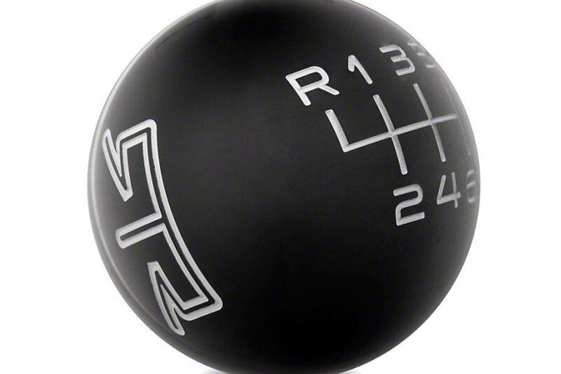 RTR 2024 Ford Mustang Black Shift Knob - Gray Engraving