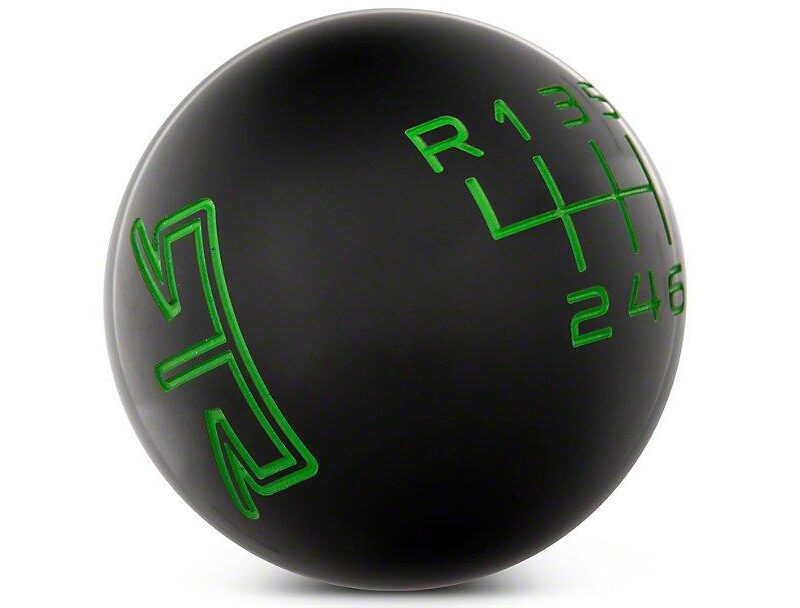 RTR 2024 Ford Mustang Black Shift Knob - Green Engraving
