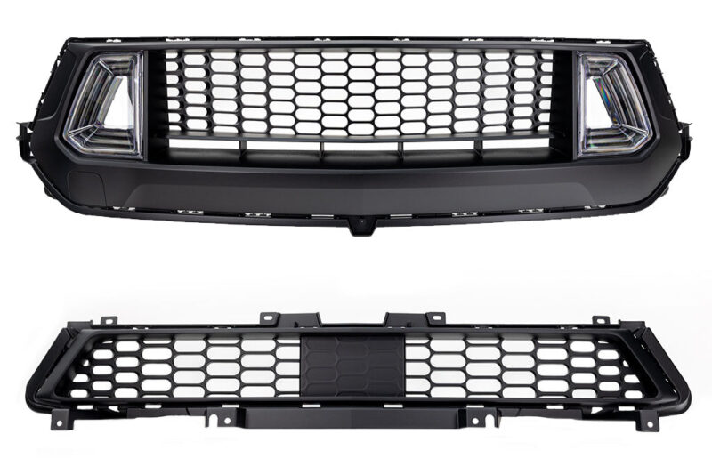 RTR 2024 Ford Mustang Upper Grille w/ LED Air Intakes and RTR Lower Grille