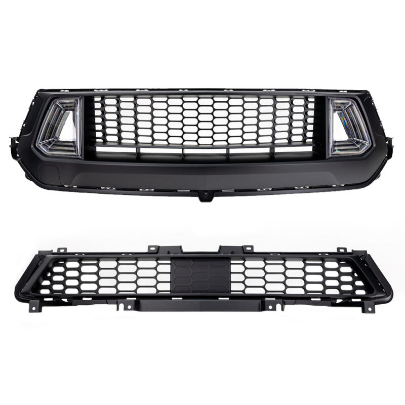 RTR 2024 Ford Mustang Upper Grille w/ LED Air Intakes and RTR Lower Grille