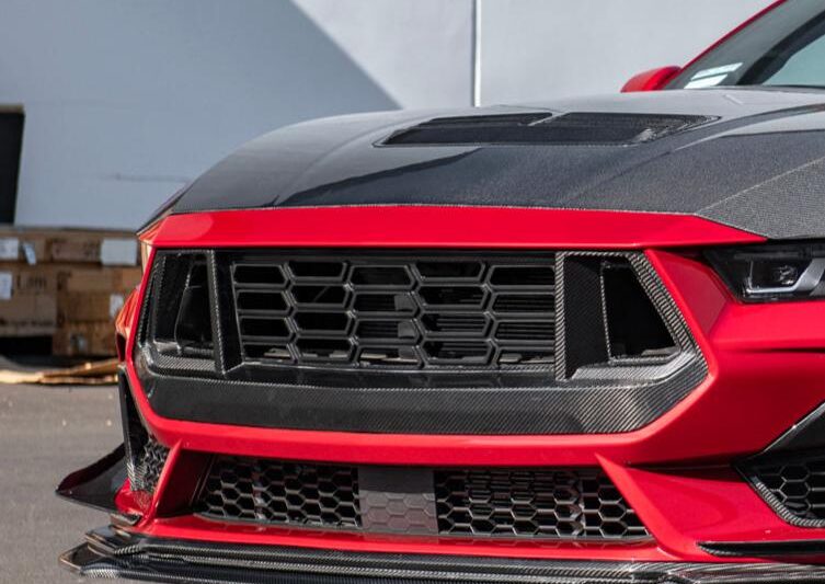 FFP 2024-2025 Ford Mustang GT Carbon Fiber Front Grille Cover