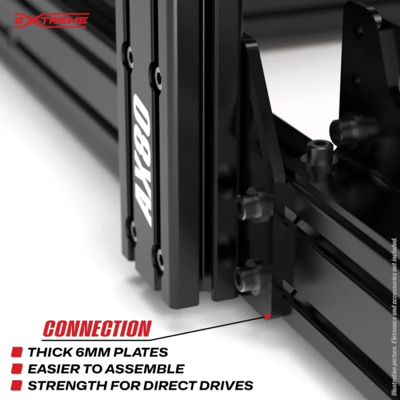 ESR AX80 Aluminum Profile Sim Racing Rig - Image 6