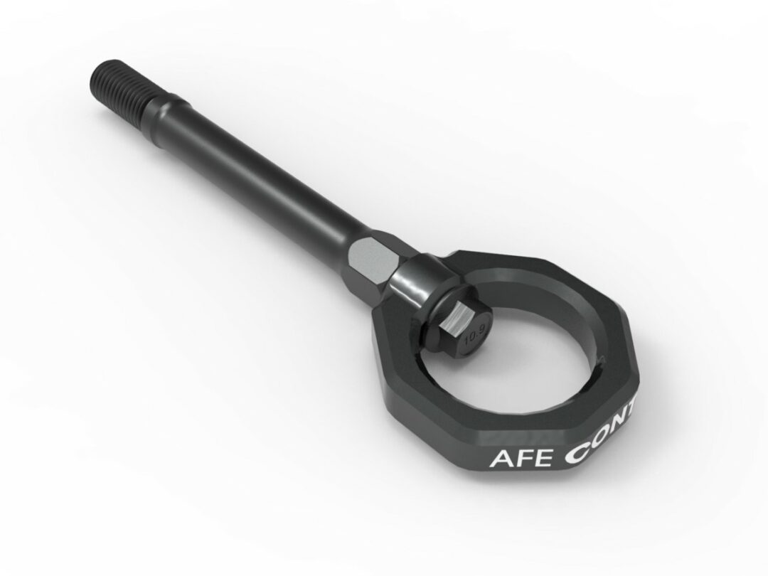 aFe Power 2020-2024 Chevrolet Corvette C8 V8-6.2L aFe CONTROL Front Tow Hook Gray