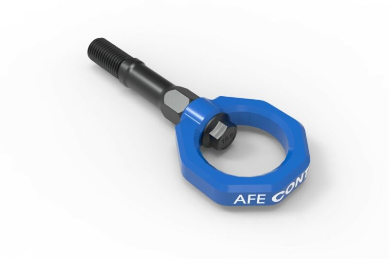 aFe Power 2020-2024 Chevrolet Corvette C8 V8-6.2L aFe CONTROL Rear Tow Hook Blue