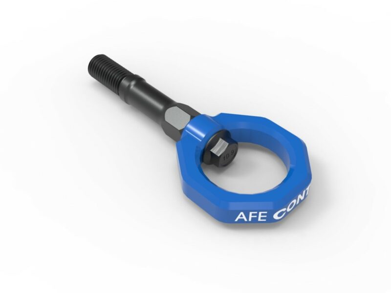 aFe Power 2020-2024 Chevrolet Corvette C8 V8-6.2L aFe CONTROL Rear Tow Hook Blue