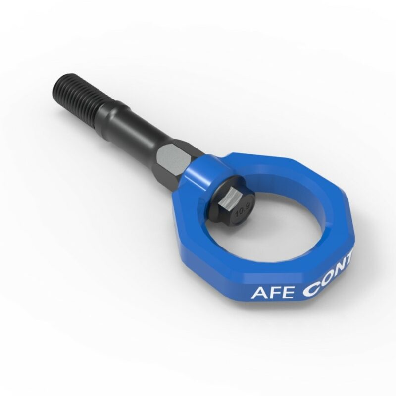 aFe Power 2020-2024 Chevrolet Corvette C8 V8-6.2L aFe CONTROL Rear Tow Hook Blue