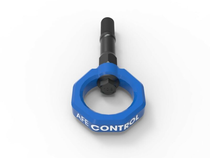 aFe Power 2020-2024 Chevrolet Corvette C8 V8-6.2L aFe CONTROL Rear Tow Hook Blue - Image 5