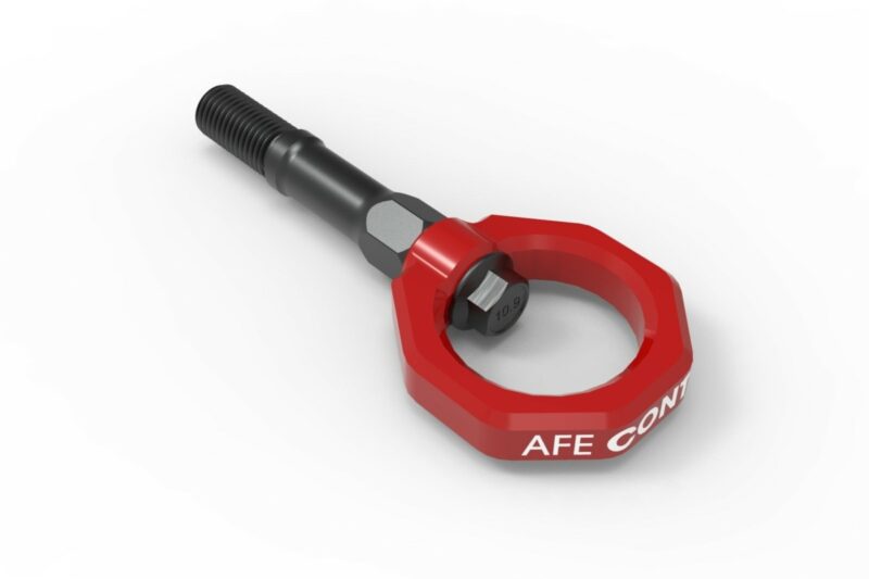 aFe Power 2020-2025 Chevrolet Corvette C8 V8-6.2L aFe CONTROL Rear Tow Hook Red