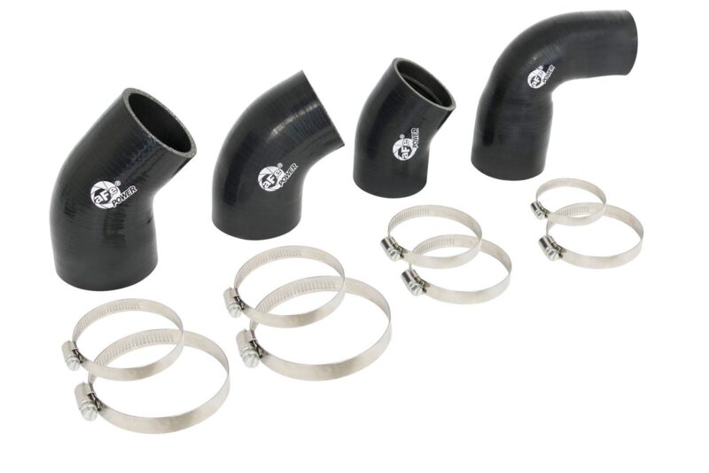 aFe Power 2015-2023 Ford Mustang EcoBoost BladeRunner Intercooler Couplings & Clamps Kit - Factory Intercooler & aFe Tube