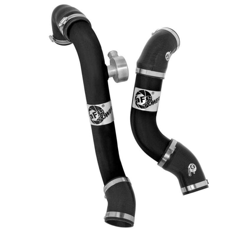 aFe Power 2015-2023 Ford Mustang EcoBoost BladeRunner Aluminum Hot and Cold Charge Pipe Kit Black
