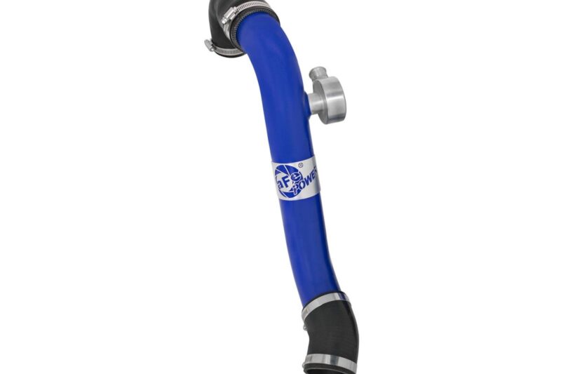 aFe Power 2015-2023 Ford Mustang EcoBoost BladeRunner 2-1/2 IN Aluminum Hot Charge Pipe Blue