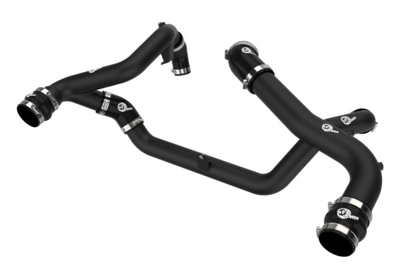 aFe Power 2022-2024 Ford Explorer ST V6-3.0L (tt) BladeRunner Aluminum Hot and Cold Charge Pipe Kit Black
