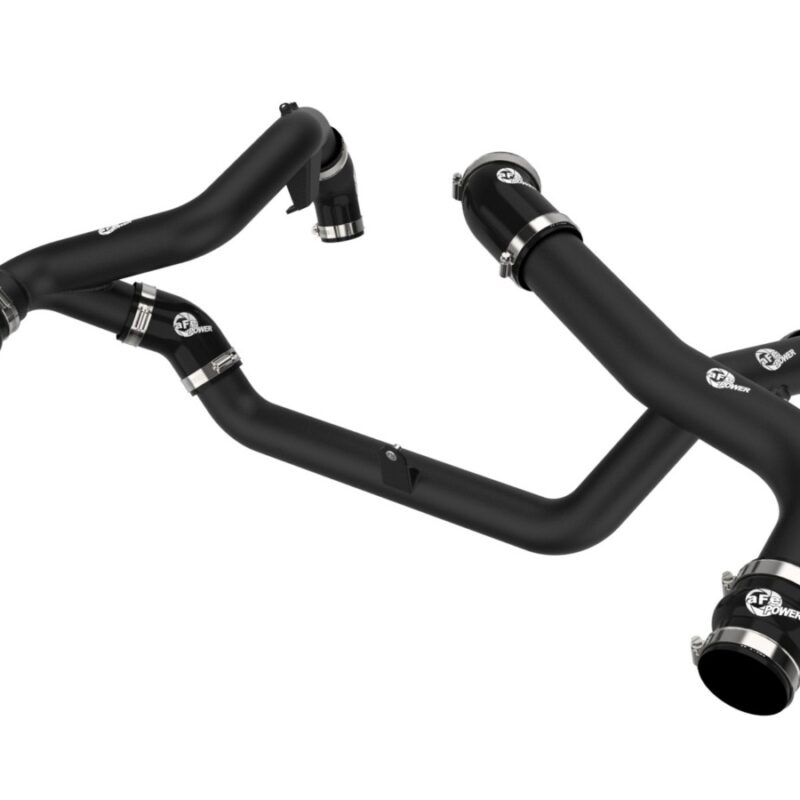 aFe Power 2022-2024 Ford Explorer ST V6-3.0L (tt) BladeRunner Aluminum Hot and Cold Charge Pipe Kit Black