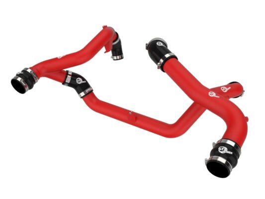 aFe Power 2022-2024 Ford Explorer ST V6-3.0L (tt) BladeRunner Aluminum Hot and Cold Charge Pipe Kit Red