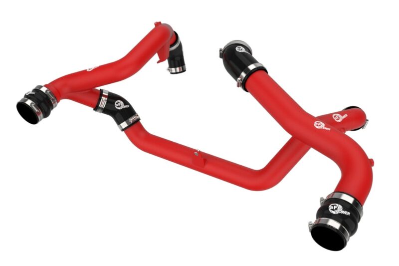 aFe Power 2022-2024 Ford Explorer ST V6-3.0L (tt) BladeRunner Aluminum Hot and Cold Charge Pipe Kit Red