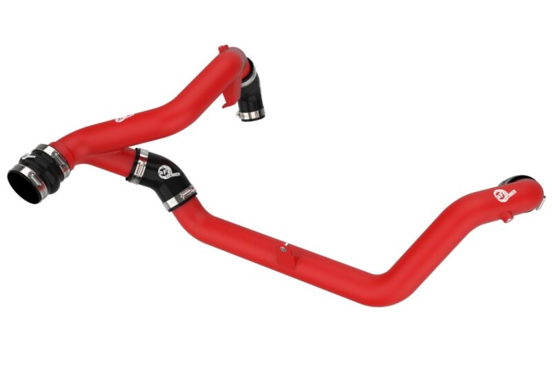 aFe Power 2022-2024 Ford Explorer ST V6-3.0L (tt) BladeRunner 2-1/4 IN Aluminum Hot Charge Pipe Red
