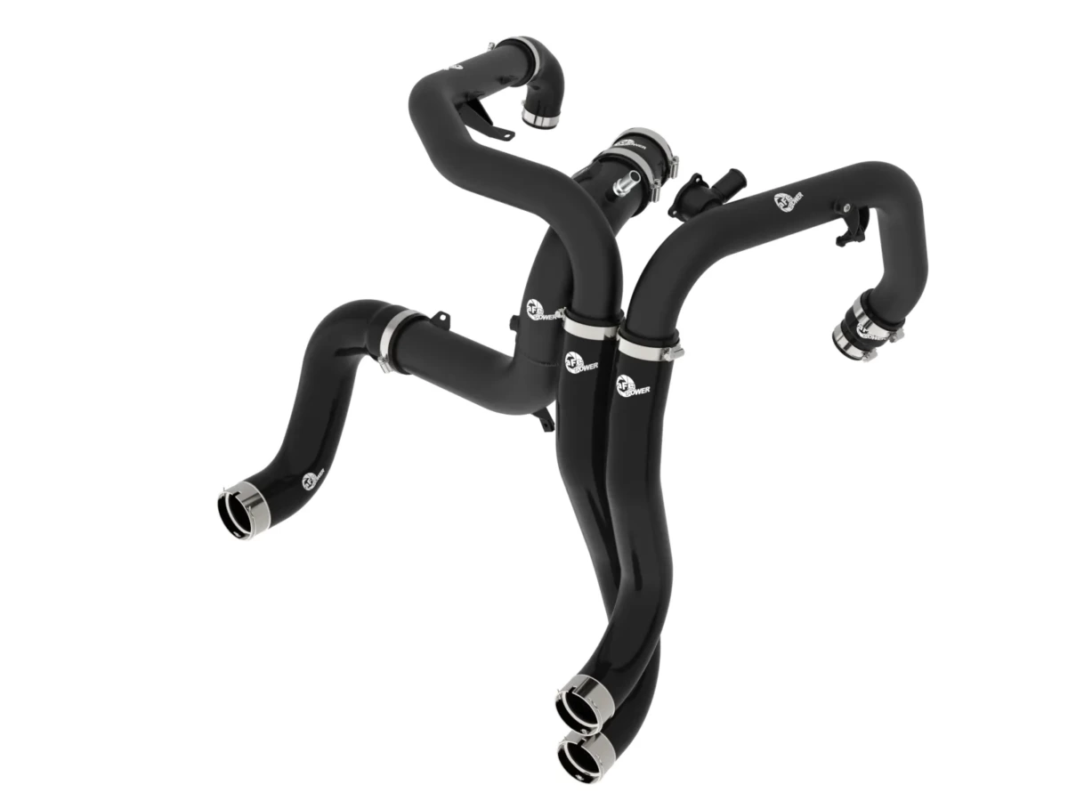 AFE 2022-2024 Ford Bronco Raptor V6 3.0L BladeRunner Aluminum Hot & Cold Charge Pipe Kit Black