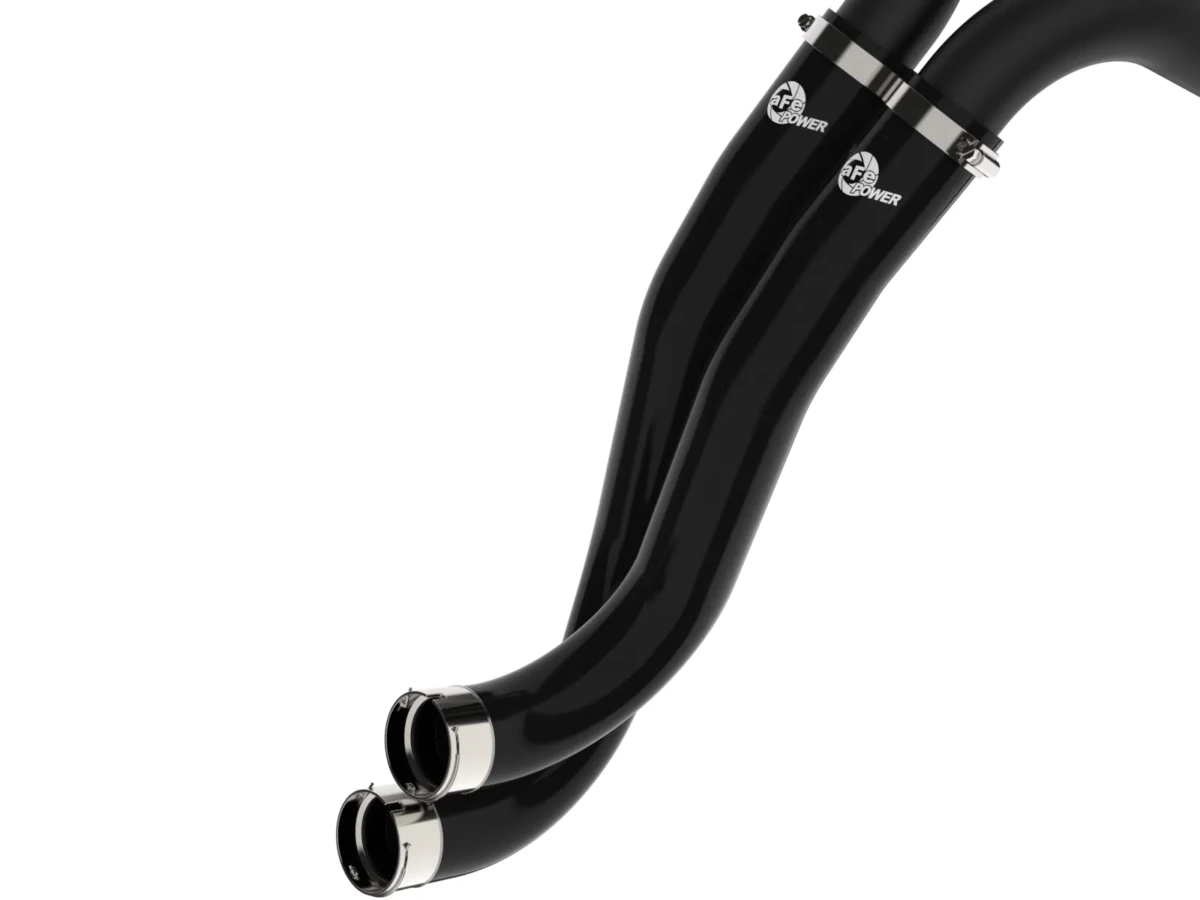 AFE 2022-2024 Ford Bronco Raptor V6 3.0L BladeRunner Aluminum Hot & Cold Charge Pipe Kit Black - Image 5