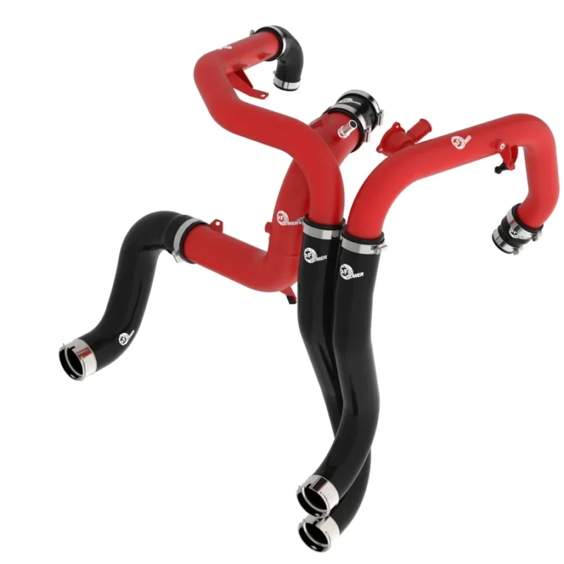 AFE 2022-2024 Ford Bronco Raptor V6 3.0L BladeRunner Aluminum Hot & Cold Charge Pipe Kit Red