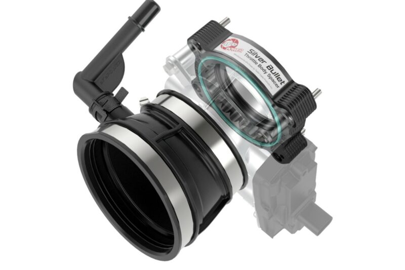 aFe Power 2020-2024 Chevrolet Corvette C8 V8-6.2L Silver Bullet Throttle Body Spacer Black