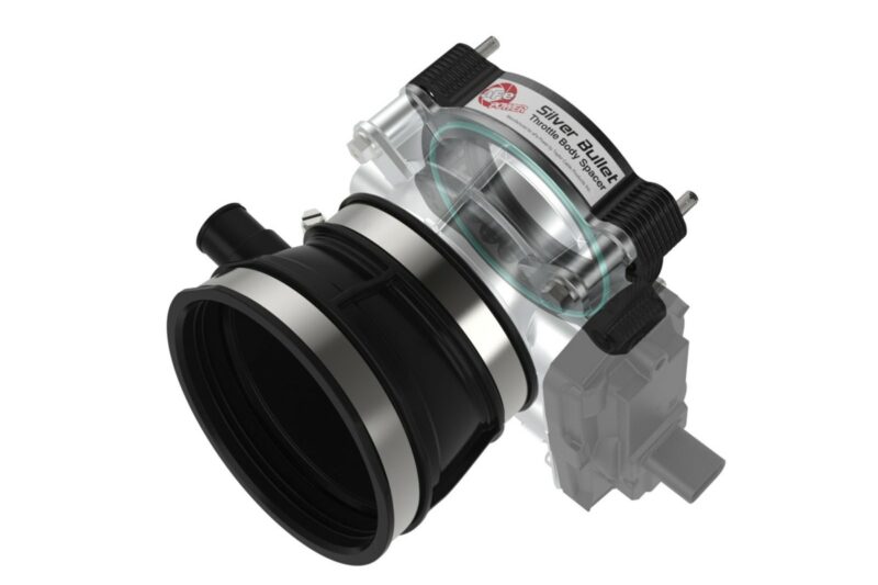 aFe Power 2020-2024 Chevrolet Corvette C8 V8-6.2L Silver Bullet Throttle Body Spacer Black