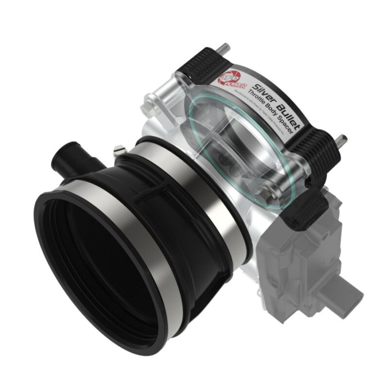 aFe Power 2020-2024 Chevrolet Corvette C8 V8-6.2L Silver Bullet Throttle Body Spacer Black
