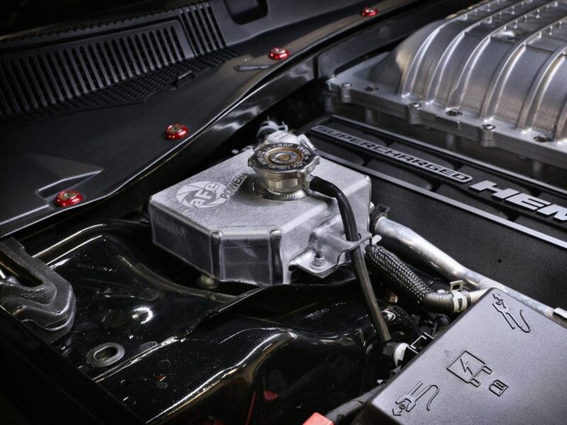 aFe Power 2015-2023 Dodge Charger/Challenger Hellcat V8-6.2L (sc) BladeRunner GT Series Supercharger Coolant Expansion Tank - Image 2