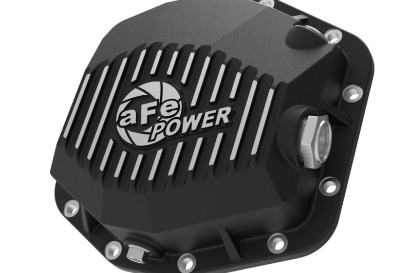 aFe Power 2021-2023 Ford Bronco EcoBoost/V6-2.7L (Dana M220) Pro Series Rear Differential Cover Black w/ Machined Fins