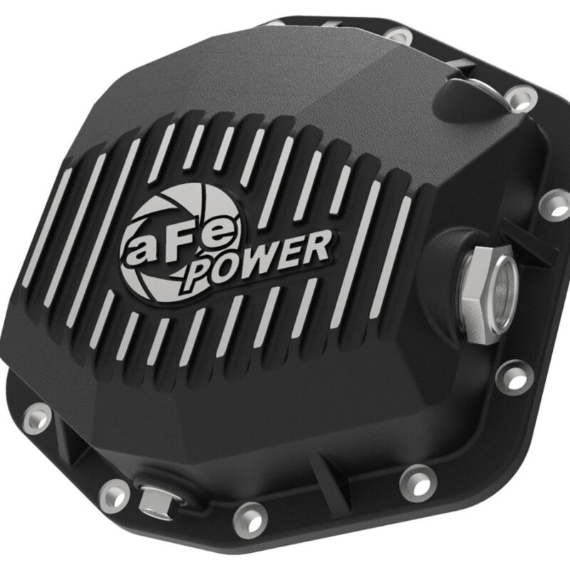 aFe Power 2021-2023 Ford Bronco EcoBoost/V6-2.7L (Dana M220) Pro Series Rear Differential Cover Black w/ Machined Fins