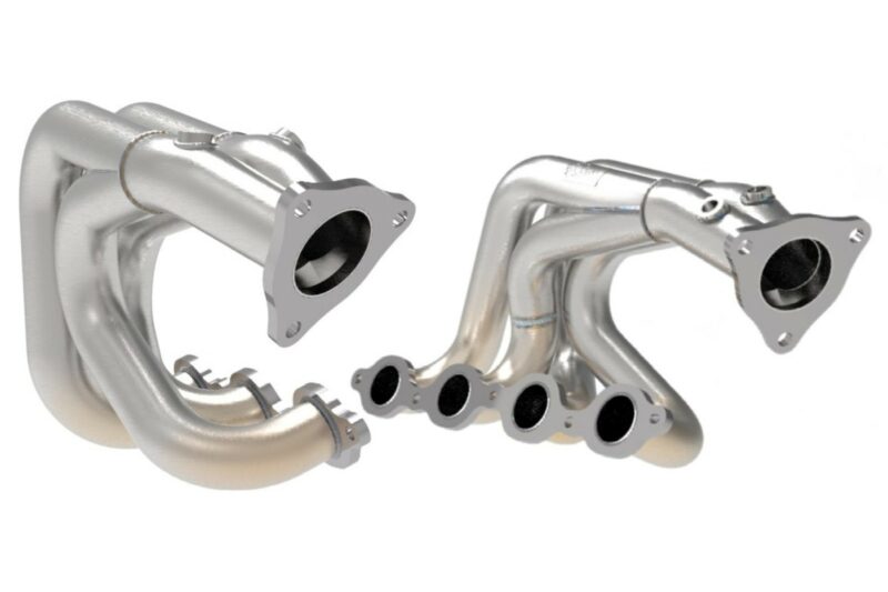aFe Power 2020-2024 Chevrolet Corvette C8 V8-6.2L Twisted Steel 304 Stainless Steel Long Tube Header w/ Brushed Finish