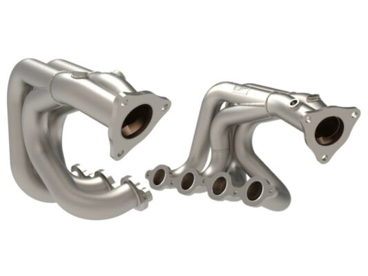 aFe Power 2020-2024 Chevrolet Corvette C8 V8-6.2L Twisted Steel 304 Stainless Steel long Tube Header w/ Titanium Ceramic Coating
