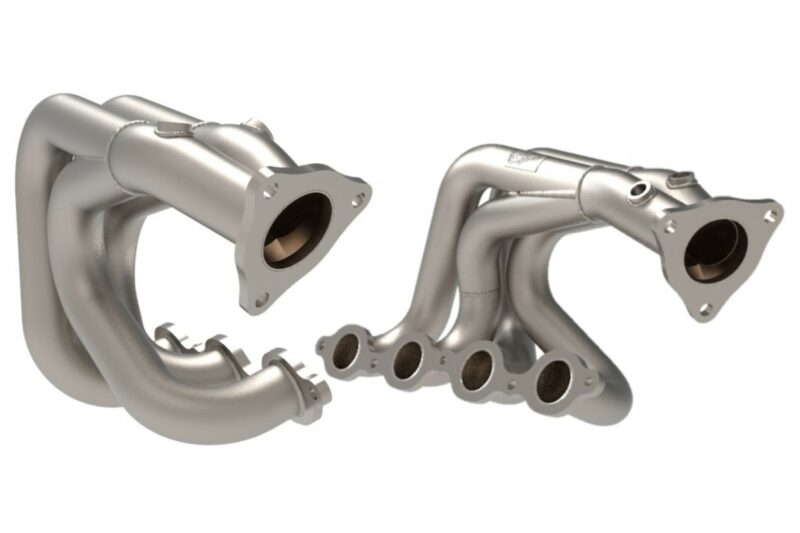 aFe Power 2020-2024 Chevrolet Corvette C8 V8-6.2L Twisted Steel 304 Stainless Steel long Tube Header w/ Titanium Ceramic Coating