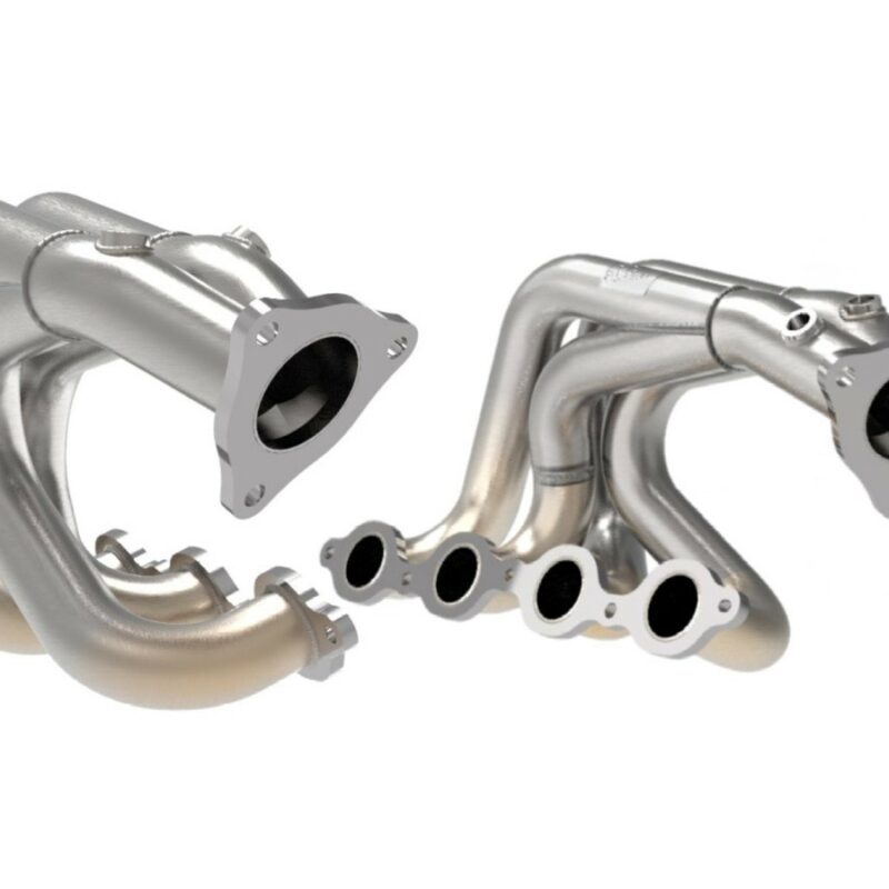 aFe Power 2020-2024 Chevrolet Corvette C8 V8-6.2L Twisted Steel 304 Stainless Steel Long Tube Header