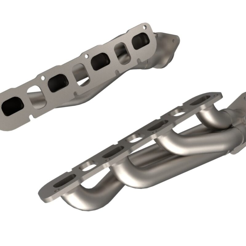 aFe Power 2018-2021 Jeep Grand Cherokee Trackhawk (WK2) Dodge Durango SRT Hellcat 21-24 V8-6.2L (sc) Twisted Steel 304 Stainless Steel Short Tube Header w/ Titanium Ceramic Coat Finish