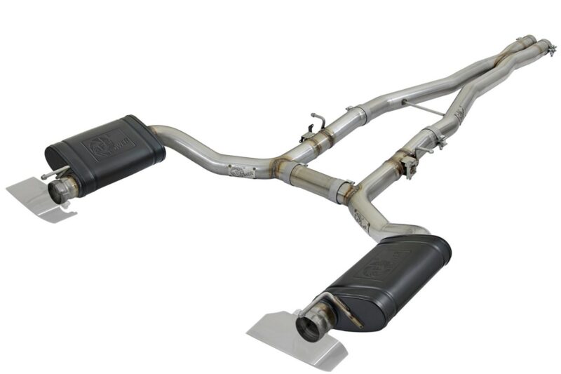 aFe Power 2015-2023 Dodge Challenger/Hellcat/Demon V8-6.2L (sc)/392 V8-6.4L MACH Force-Xp 3 IN 304 Stainless Steel Cat-Back Exhaust System