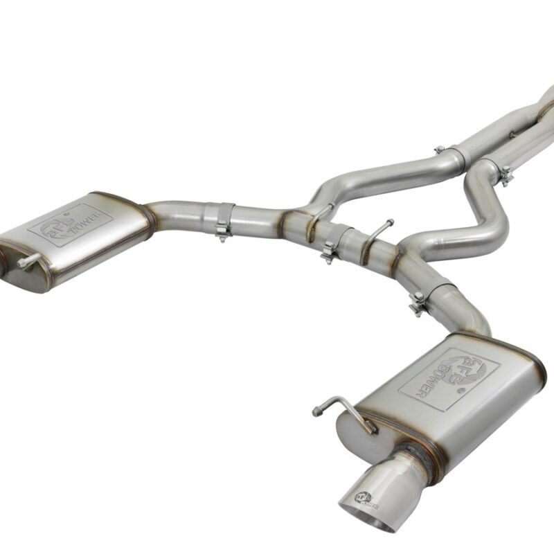 aFe Power 2015-2017 Ford Mustang V8-5.0L MACH Force-Xp 3 IN 304 Stainless Steel Cat-Back Exhaust System