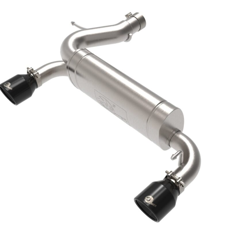 aFe Power 2021-2024 Ford Bronco EcoBoost/V6-2.7L Vulcan Series 3 IN to 2-1/2 IN 304 Stainless Steel Axle-Back Exhaust System w/ Black Tip