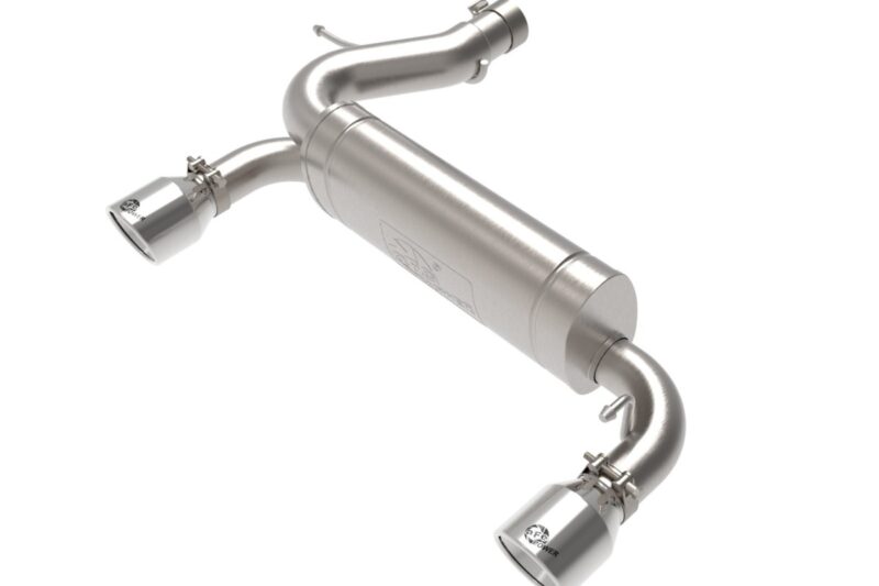 aFe Power 2021-2024 Ford Bronco EcoBoost/V6-2.7L Vulcan Series 3 IN to 2-1/2 IN 304 Stainless Steel Axle-Back Exhaust System w/ Polished Tip