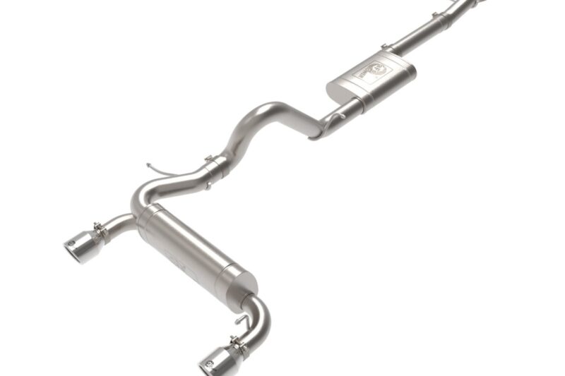 aFe Power 2021-2024 Ford Bronco EcoBoost/V6-2.7L Vulcan Series 3 IN to 2-1/2 IN 304 Stainless Steel Cat-Back Exhaust System w/ Polished Tip